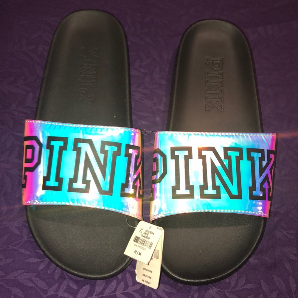 PINK Limited edition holographic slides